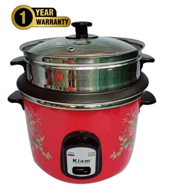 Kiam Rice Cooker 3.2L SFB-5705 Jointless Body (Double Pot)