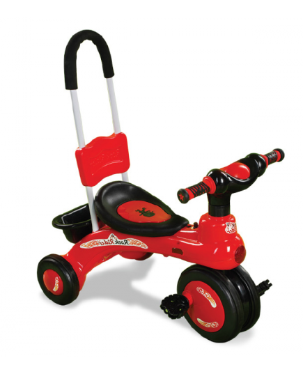 Rock Rider With Support Handle - Red And Black