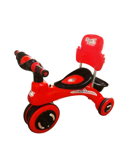 Rock Rider with Backrest- Tricycle(Red & Black)