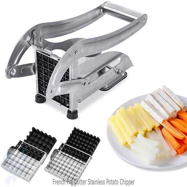 Stainless steel potato chipper for french fries